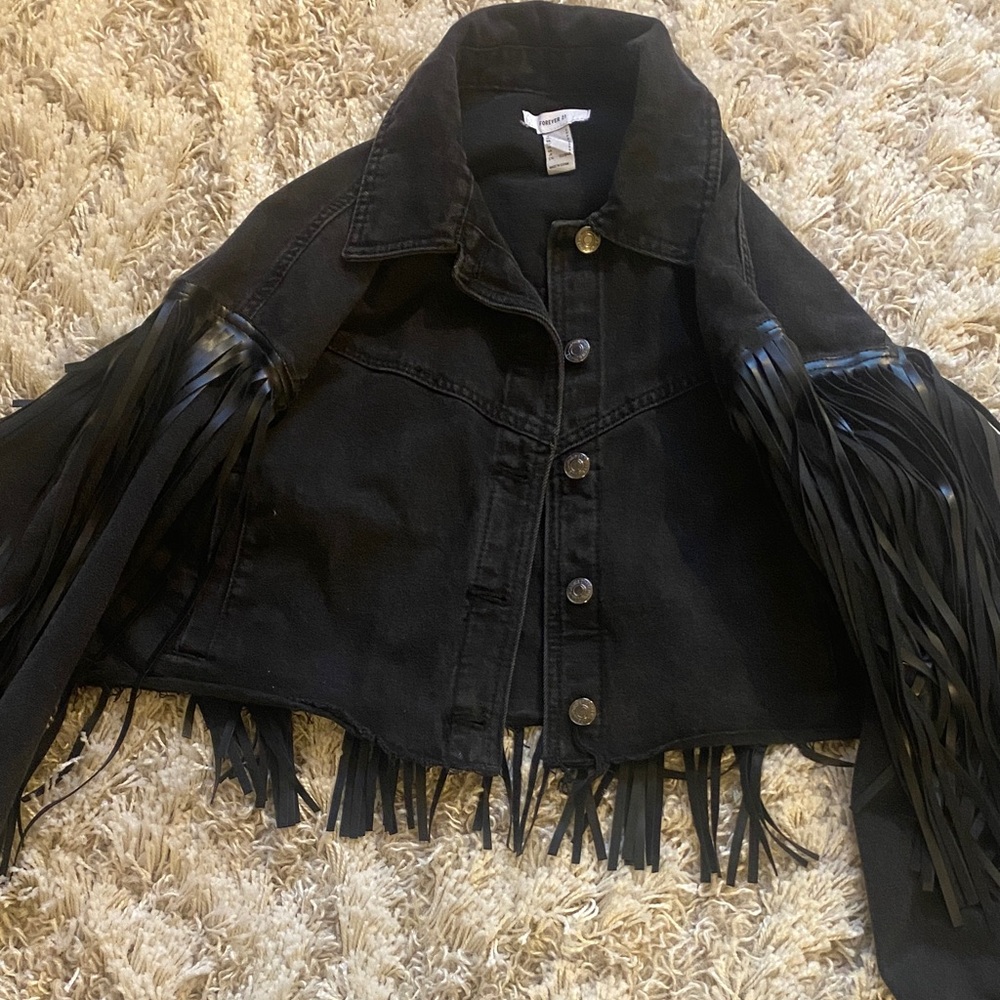Forever 21 Black Denim Jacket